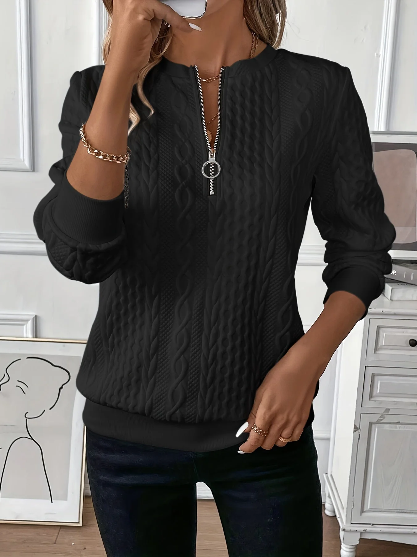 Dory - Elegant Stylish Knitted Sweater - Image 12