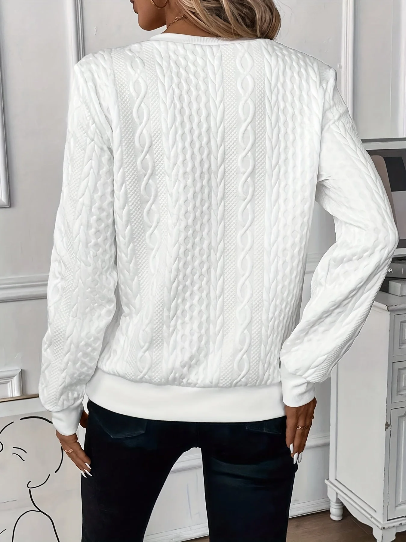 Dory - Elegant Stylish Knitted Sweater - Image 9