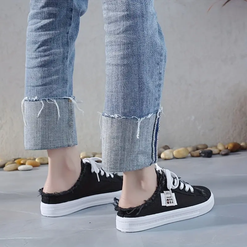 ELARA™ TRENDY SLIP-ON WATERPROOF CANVAS SHOES - Image 10