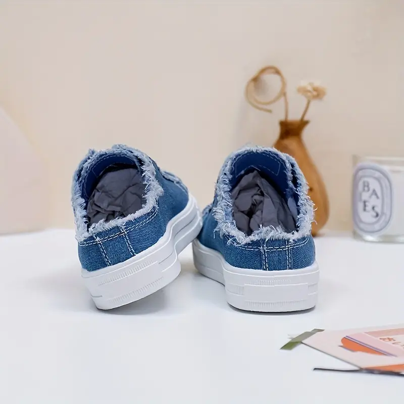 ELARA™ TRENDY SLIP-ON WATERPROOF CANVAS SHOES - Image 11