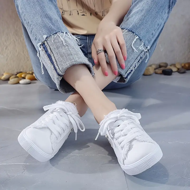 ELARA™ TRENDY SLIP-ON WATERPROOF CANVAS SHOES - Image 6