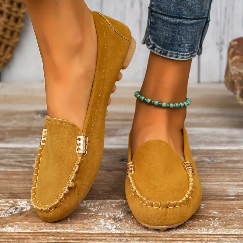 ELSWYN™ WOMEN'S CHIC METAL DECOR LOAFERS - Image 3