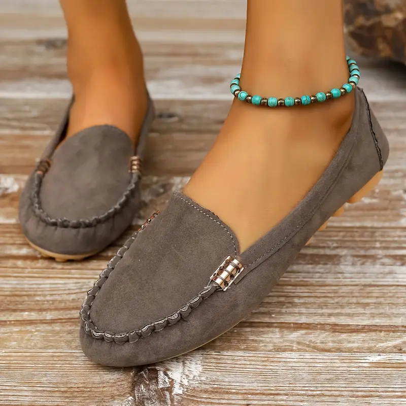 ELSWYN™ WOMEN'S CHIC METAL DECOR LOAFERS - Image 8
