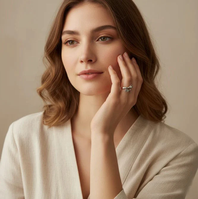 EMBRACE SILVER HUG RING - Image 2