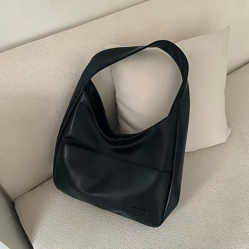 EMILIA™ SOLID COLOR HOBO BAG - Image 7