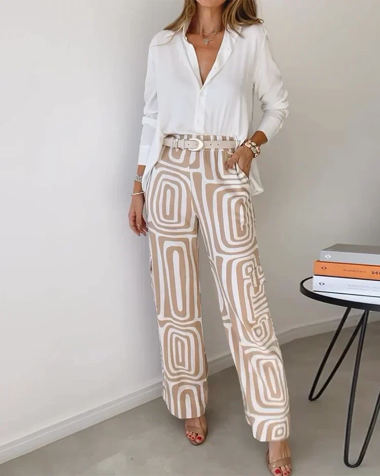 EMILIA™ | STYLISH PANTS SET + FREE BLOUSE & BELT - Image 3