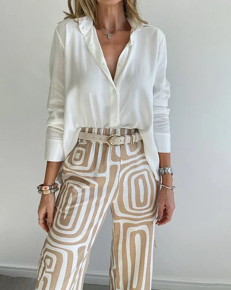 EMILIA™ | STYLISH PANTS SET + FREE BLOUSE & BELT - Image 4