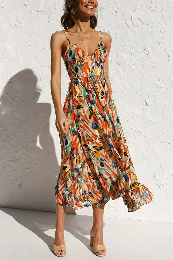 ESTELLEA™ – CHIC MID-LENGTH DRESS WITH ARTISTIC PATTERNS - Image 5