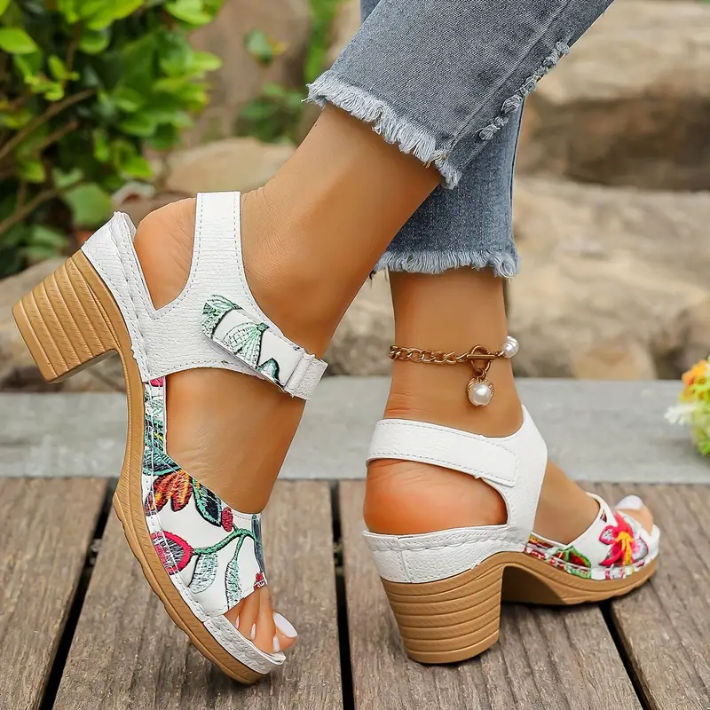 EXMOUTH™ FLORAL HIGH-HEEL SANDALS - Image 3