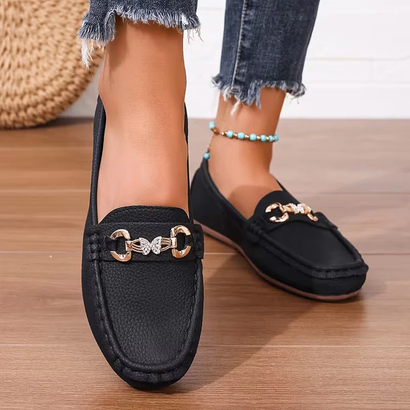 FLUTTER | RHINESTONE-DECOR BUTTERFLY LOAFERS - Image 3
