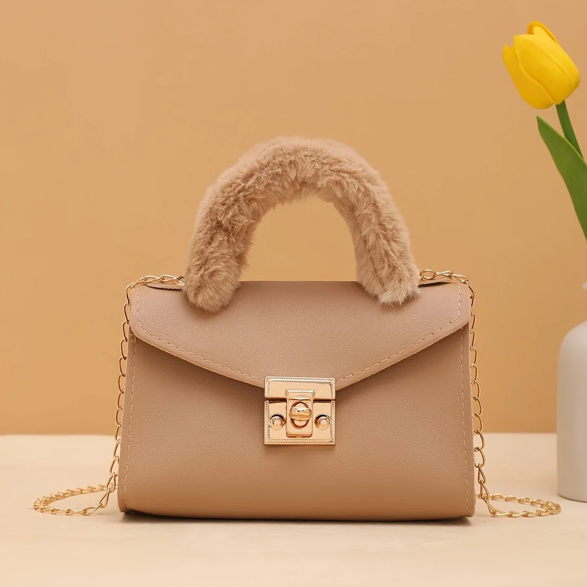 FURÉLLE CHIC™ — AUTUMN SOFT PLUSH FAUX FUR HANDBAG - Image 10