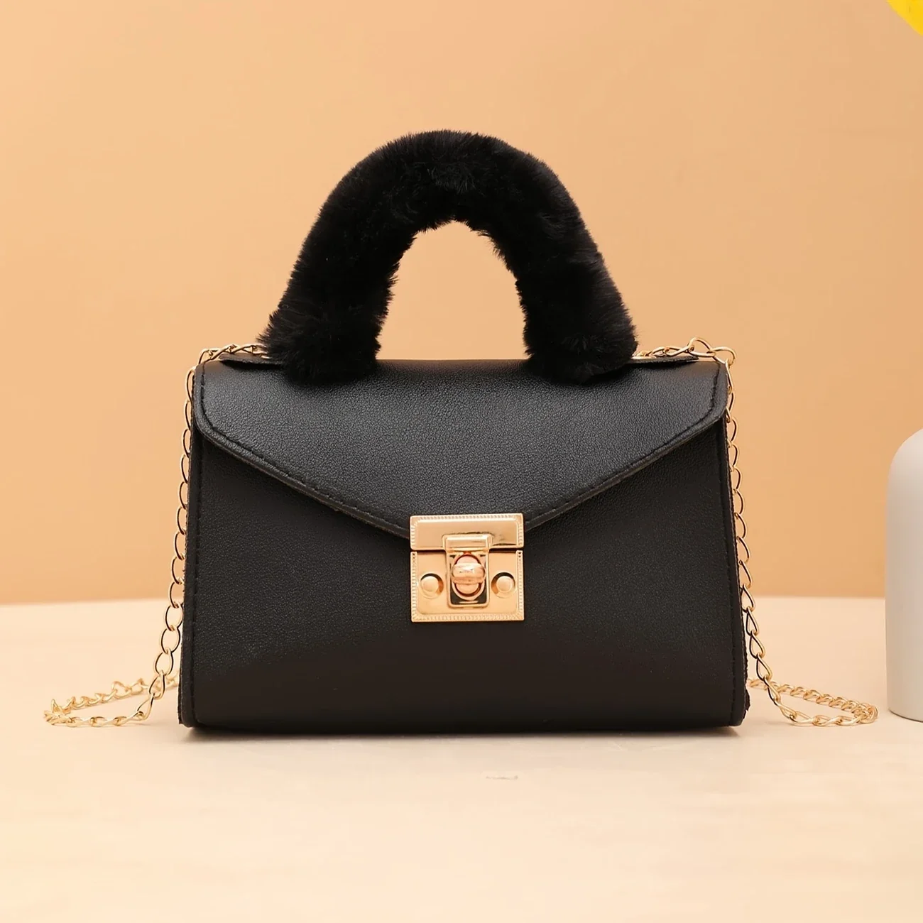 FURÉLLE CHIC™ — AUTUMN SOFT PLUSH FAUX FUR HANDBAG - Image 6