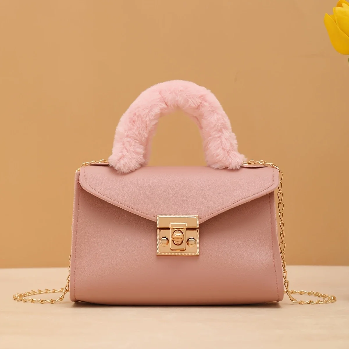 FURÉLLE CHIC™ — AUTUMN SOFT PLUSH FAUX FUR HANDBAG - Image 9
