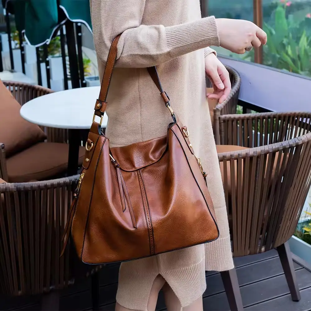 GENEVIEVE AUTUMN HOBO BAG - Anti-Theft & Luxury Leather - Image 8