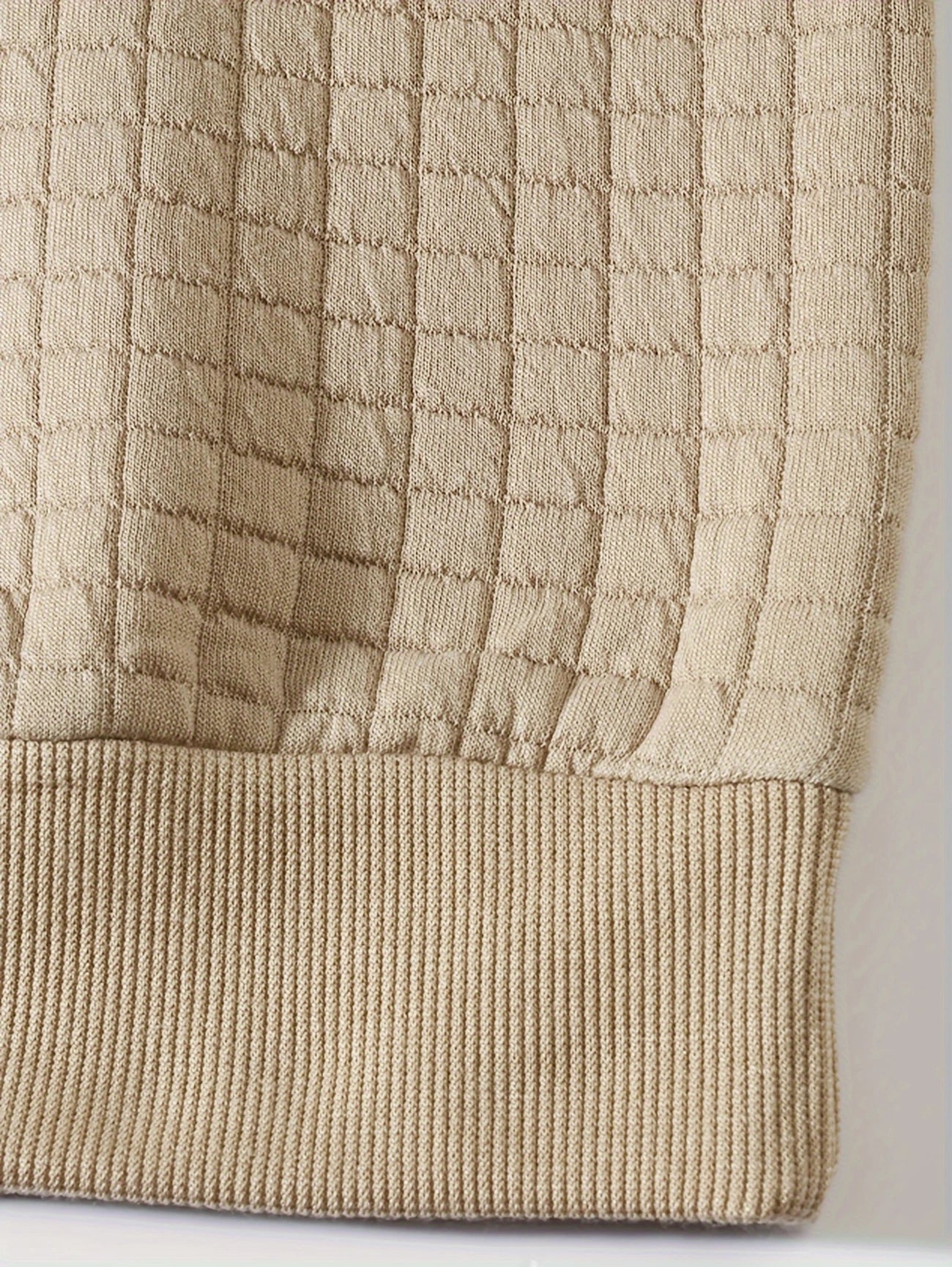 GRIDFORM™ — MEN’S CASUAL SPORTY GRID PATTERN SWEATER - Image 5