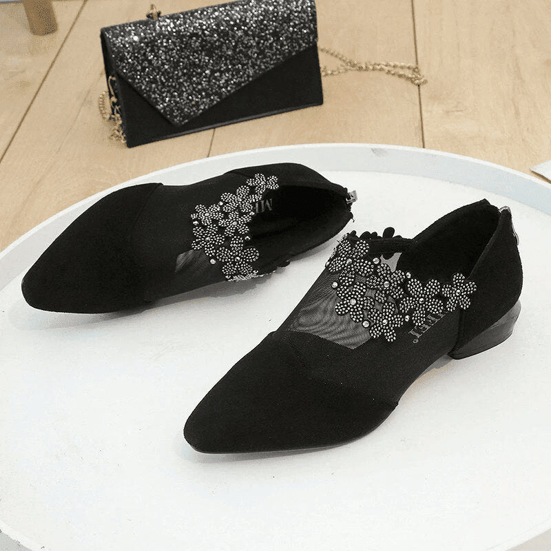 WOMEN'S MESH HOLLOW-OUT HIGH/LOW HEEL SANDALS - Image 6