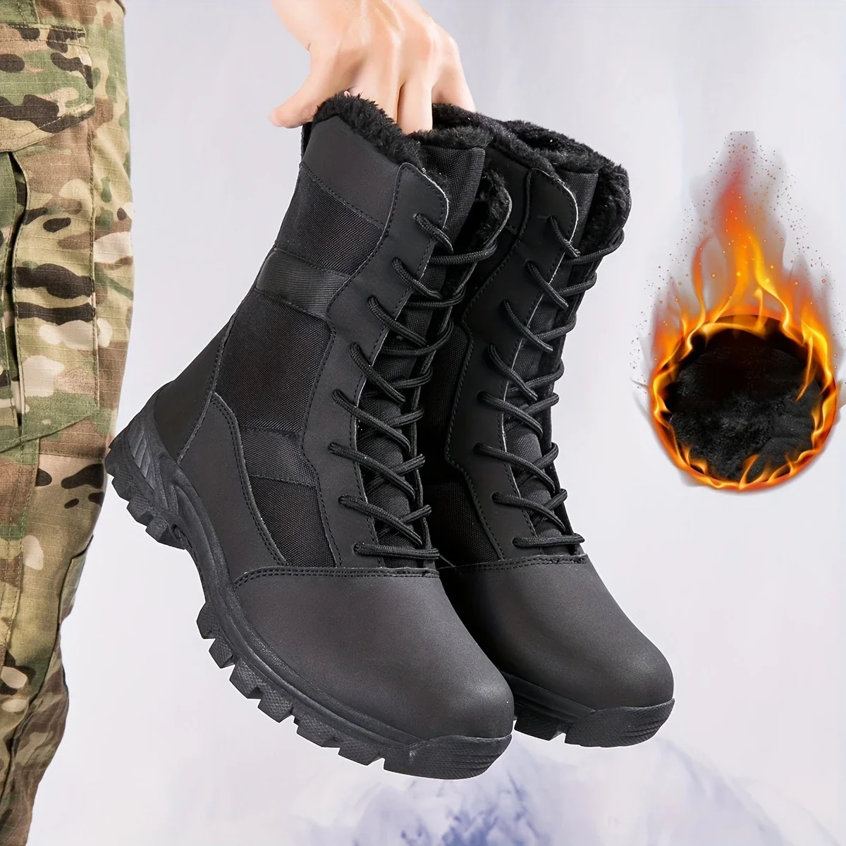 IRONCREST™ — MEN’S SOLID COLOR HIGH-TOP HIKING BOOTS