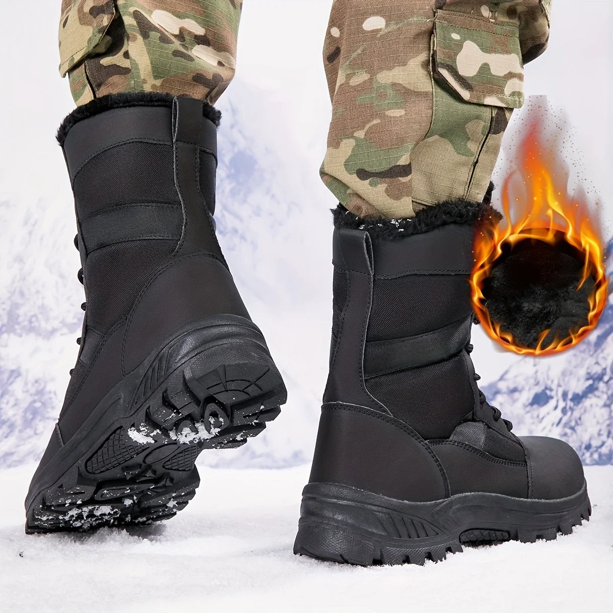 IRONCREST™ — MEN’S SOLID COLOR HIGH-TOP HIKING BOOTS - Image 4