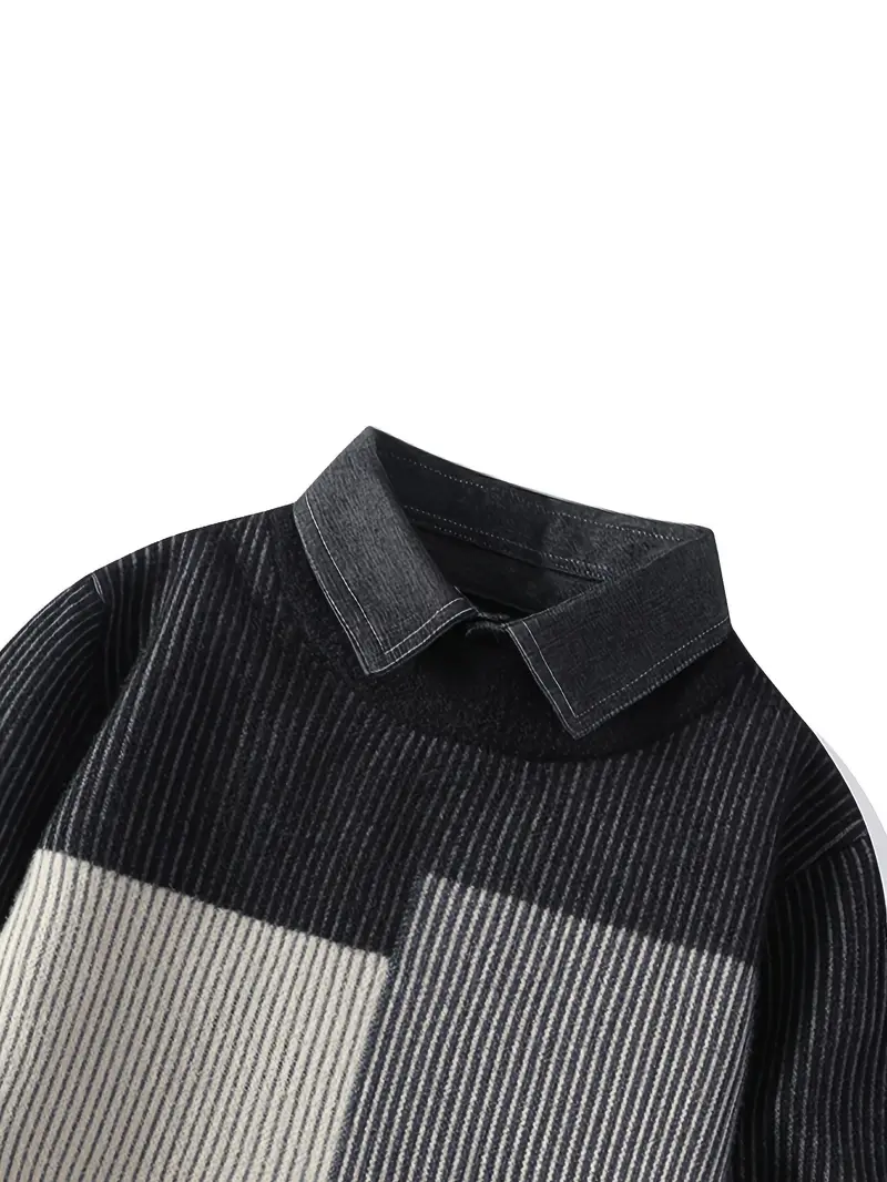JACOB™ MEN'S SLIM FIT COLOR-BLOCK KNIT SWEATER - Image 3