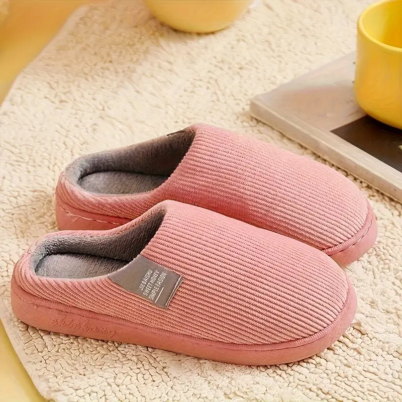 JENNIE™ CASUAL SOLID COLOR SOFT COZY HOUSE SLIPPERS - Image 13
