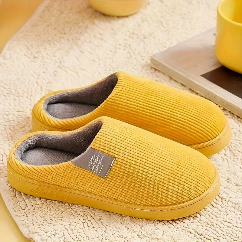 JENNIE™ CASUAL SOLID COLOR SOFT COZY HOUSE SLIPPERS - Image 14