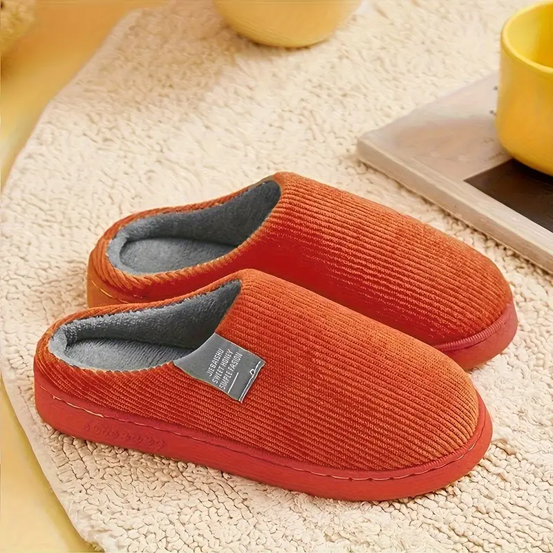 JENNIE™ CASUAL SOLID COLOR SOFT COZY HOUSE SLIPPERS - Image 5