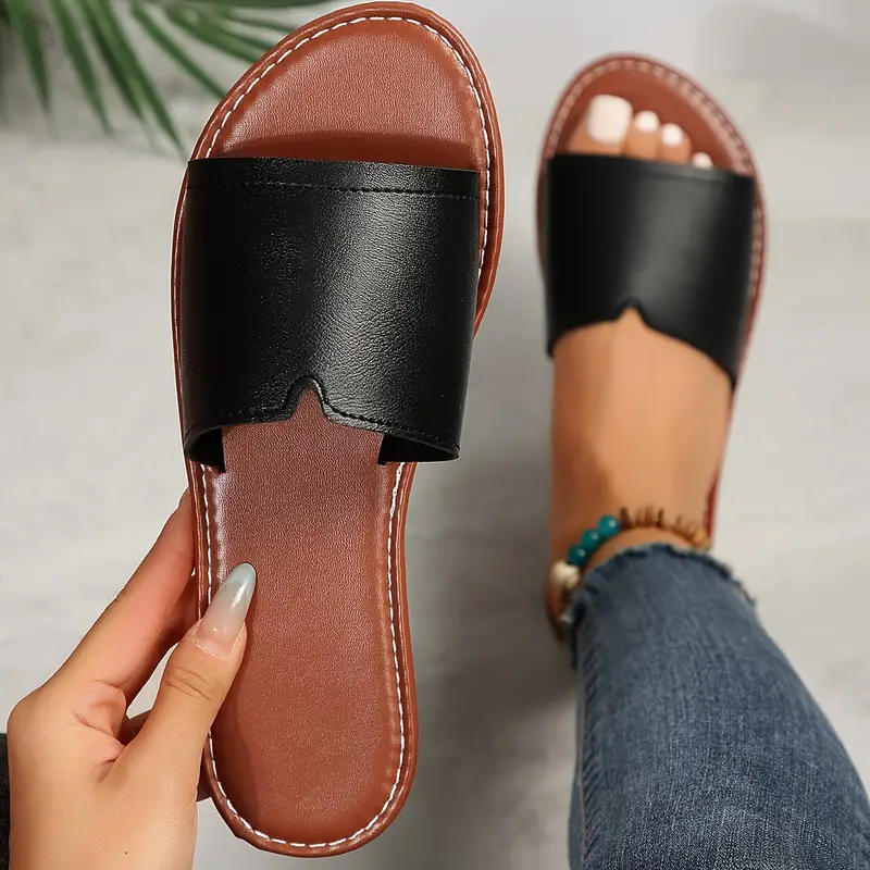 KIARA™ WOMEN'S CASUAL ROUND-TOE FLAT SANDALS - Image 5