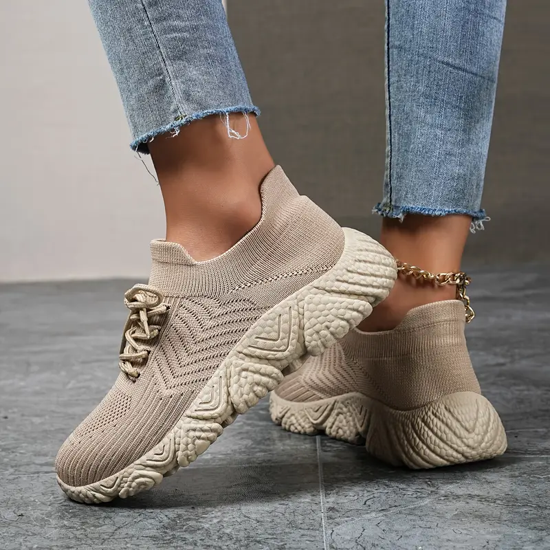 KLAIRE™ SIMPLE MESH BREATHABLE CHUNKY SNEAKERS - Image 3