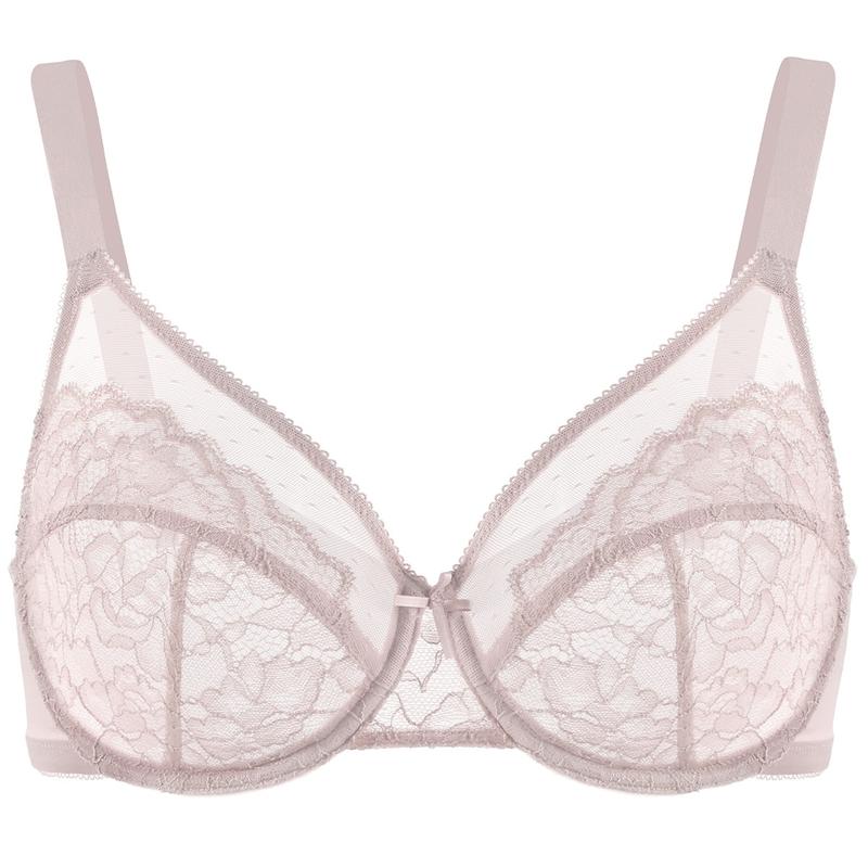 KOOMBANA™ ENCHANTE FLORAL LACE UNDERWIRE UNLINED MINIMIZER BRA - Image 4