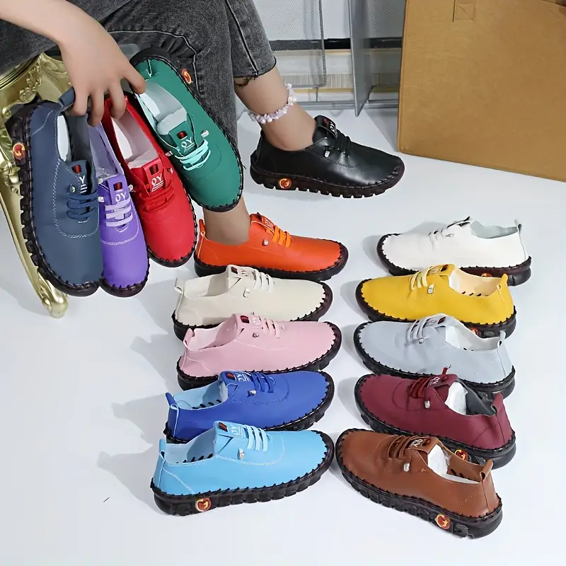 LARA™ WOMEN'S SOLID COLOR CASUAL SNEAKERS - Image 10