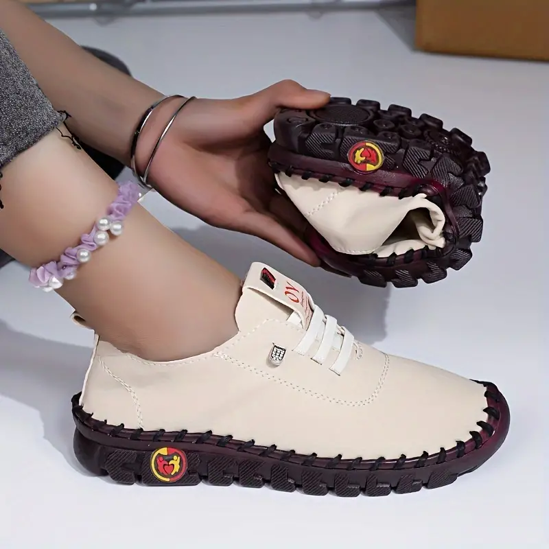 LARA™ WOMEN'S SOLID COLOR CASUAL SNEAKERS - Image 5