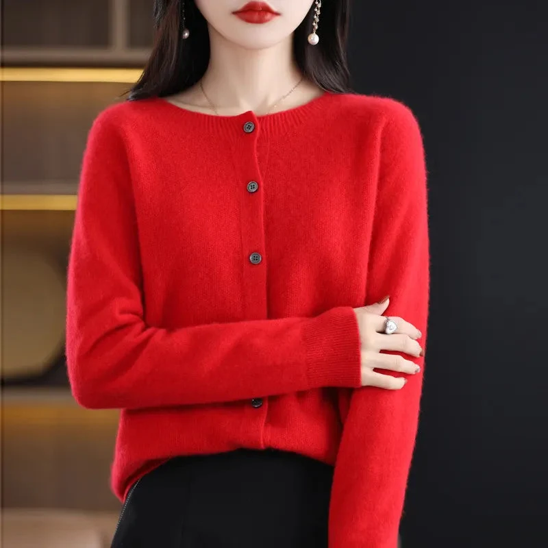 LARA™ | MERINO WOOL CARDIGAN - Image 8