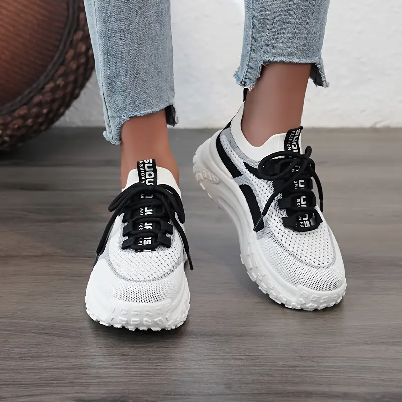 LEISA™ BREATHABLE TRENDY KNIT MESH ORTHO SNEAKERS - Image 7