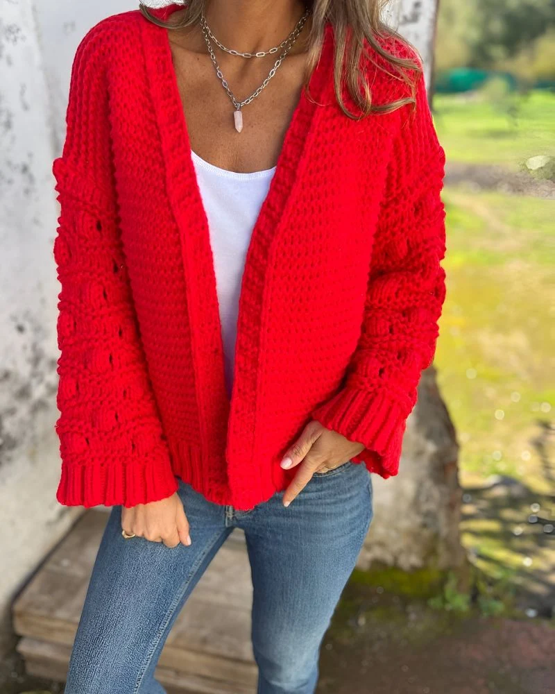 LÉNA™ | LONG-SLEEVE KNIT CARDIGAN - Image 4