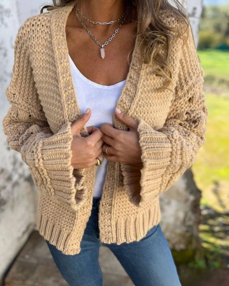 LÉNA™ | LONG-SLEEVE KNIT CARDIGAN - Image 9