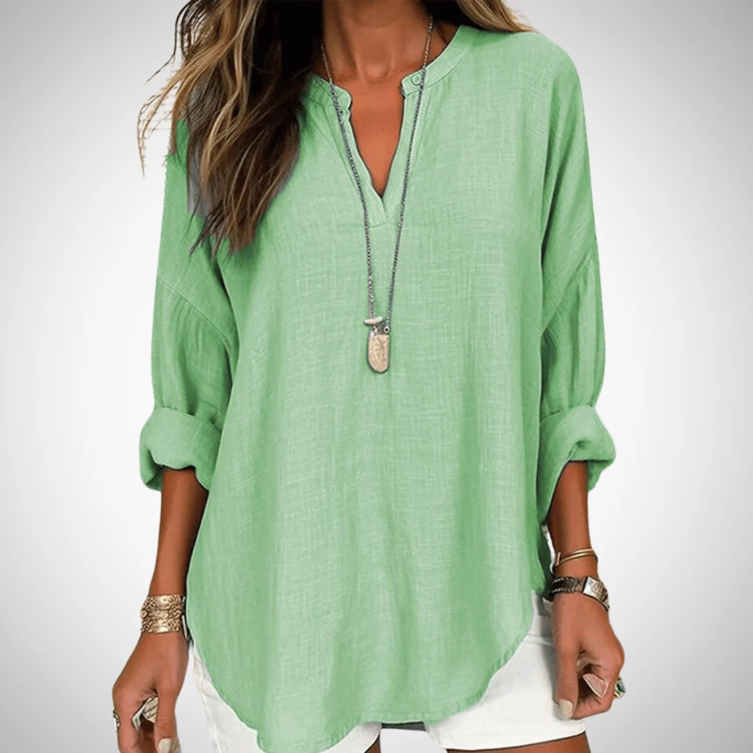 LENARA™ | FLOWY ELEGANT BEACH SHIRT - Image 3