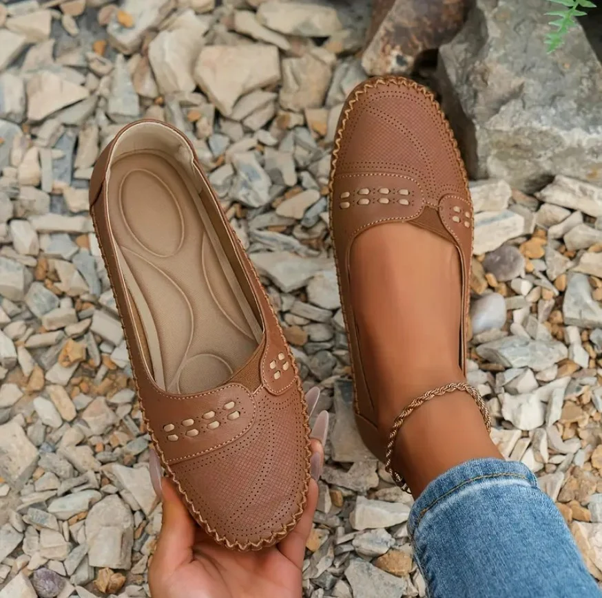 LORA™ VINTAGE COMFY SLIP-ON LOAFERS - Image 7