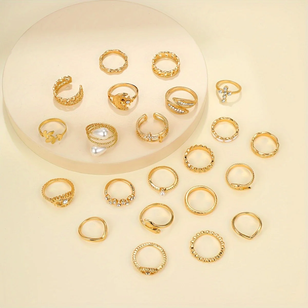 LUNARA VAULT™ — 22PCS VINTAGE MIX & MATCH RING SET - Image 4