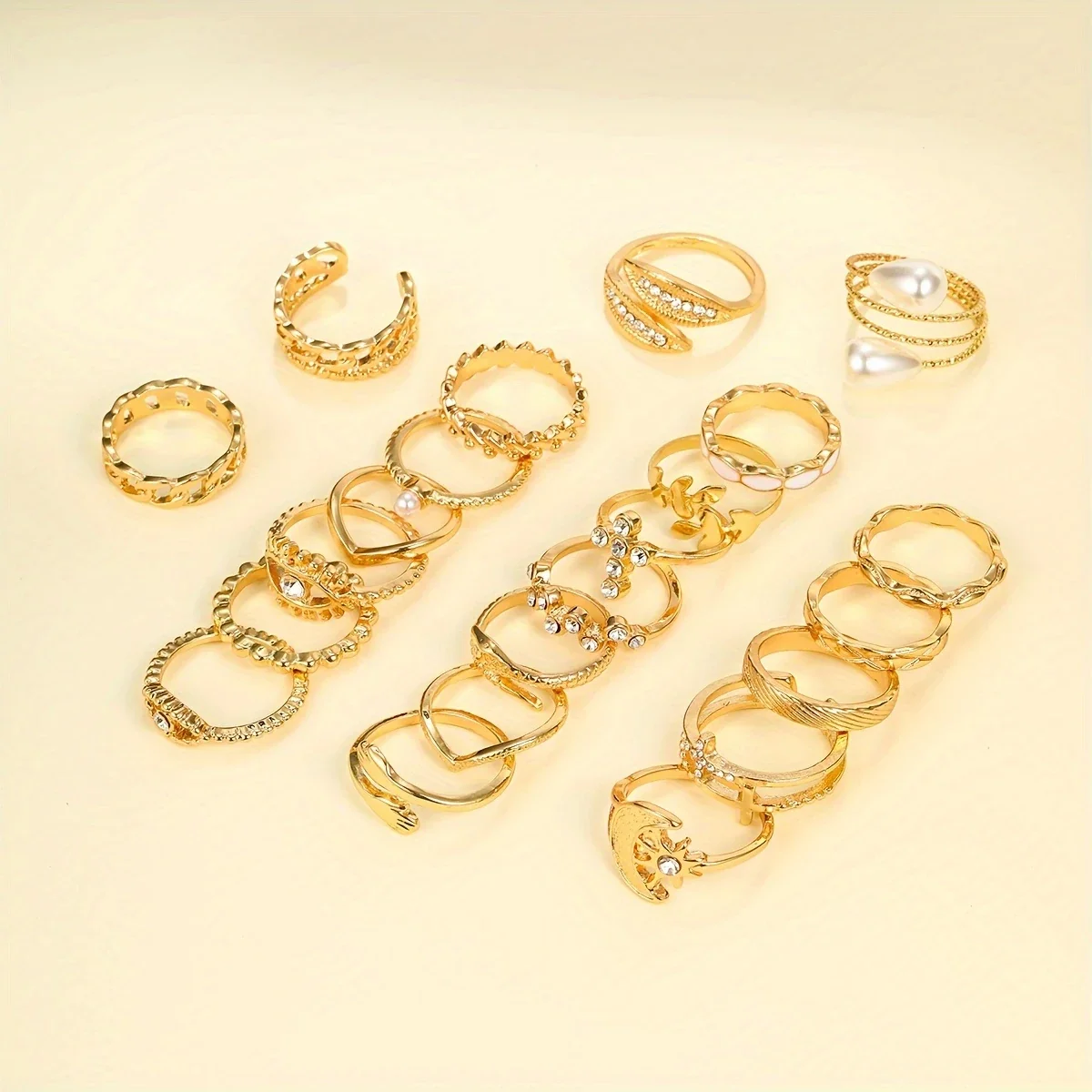 LUNARA VAULT™ — 22PCS VINTAGE MIX & MATCH RING SET - Image 5