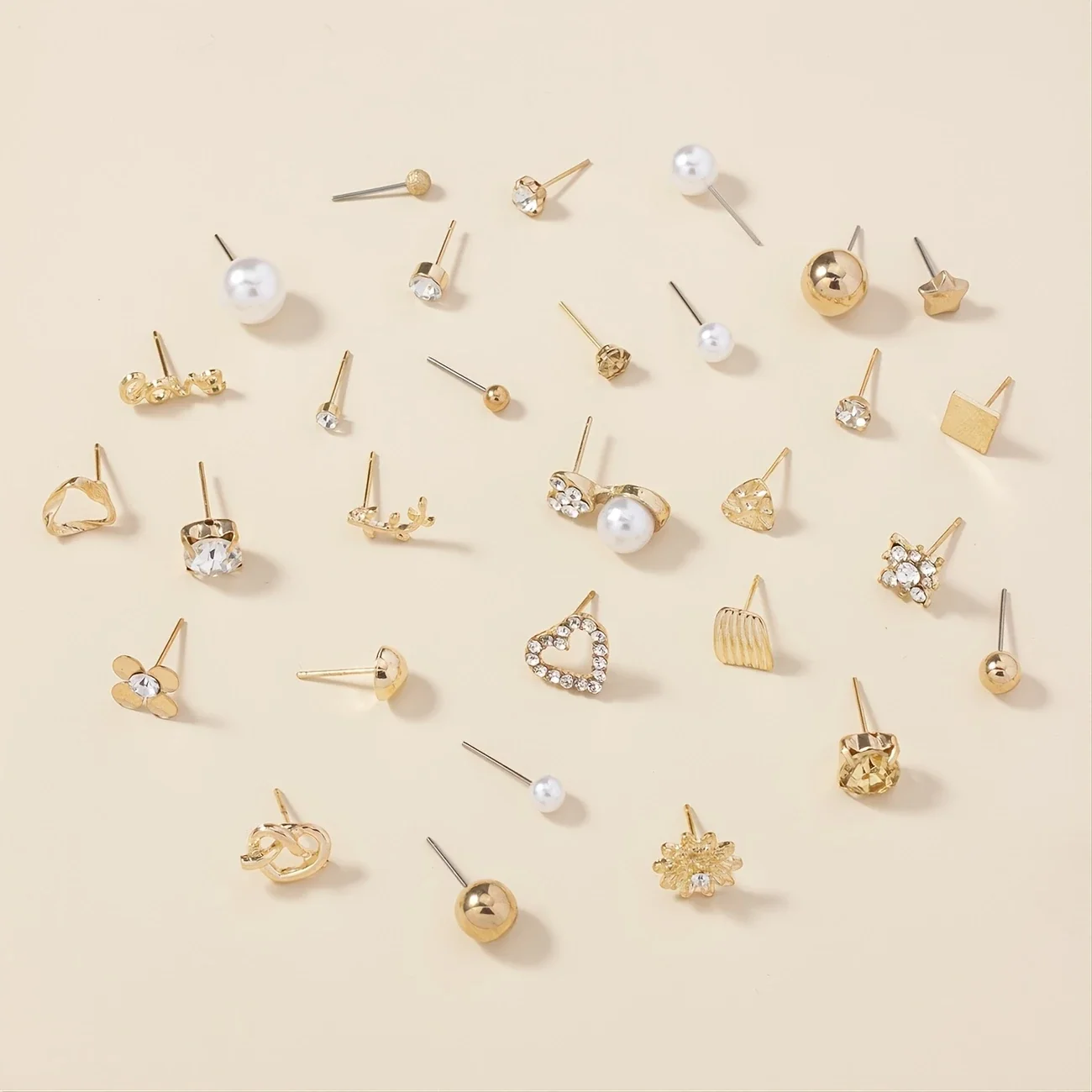 LUXCHARM LOVE™ — 30-PAIR HEART-SHAPED GEM LETTER EARRING SET - Image 7