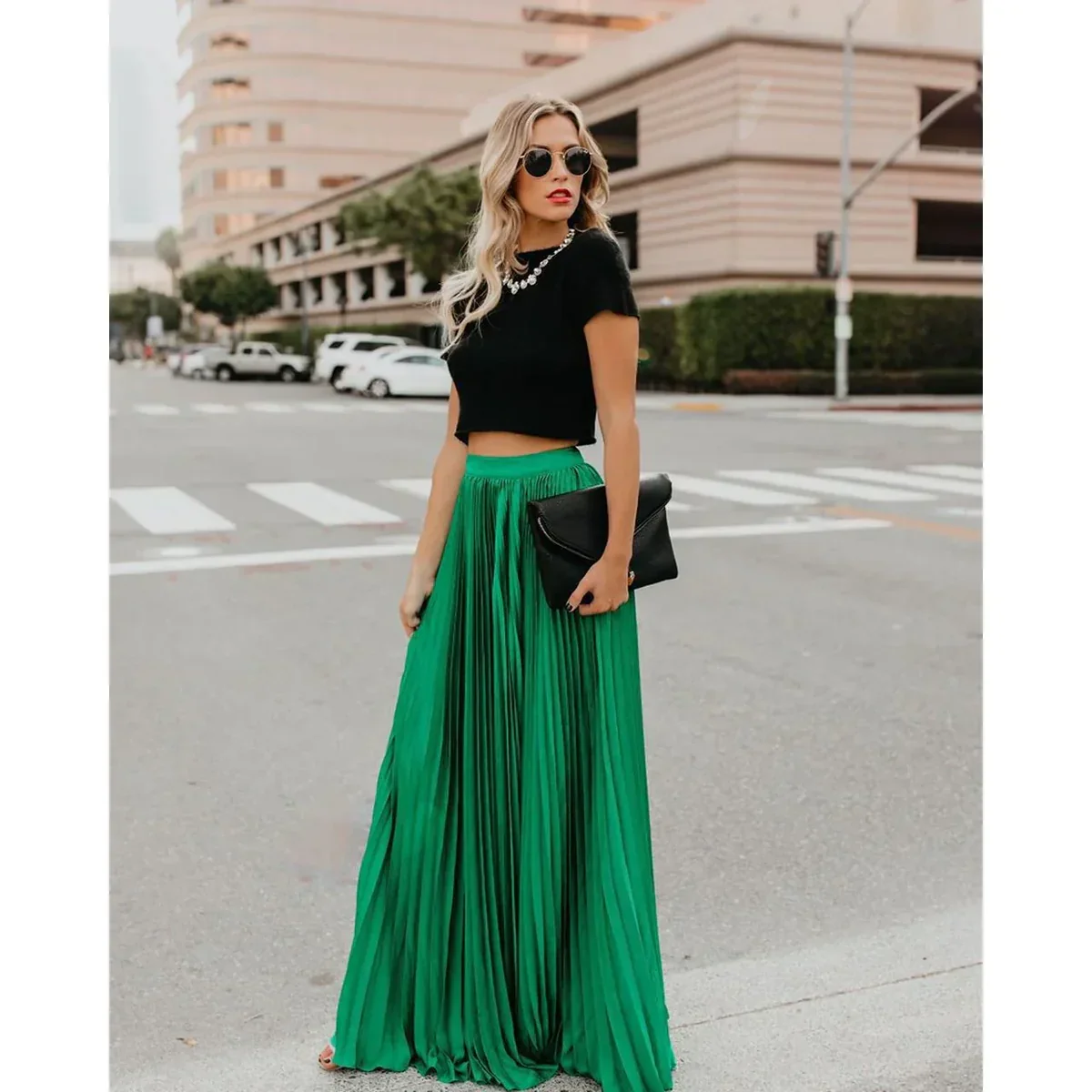 LYRISA™ PLEATED MAXI SKIRT - Image 3
