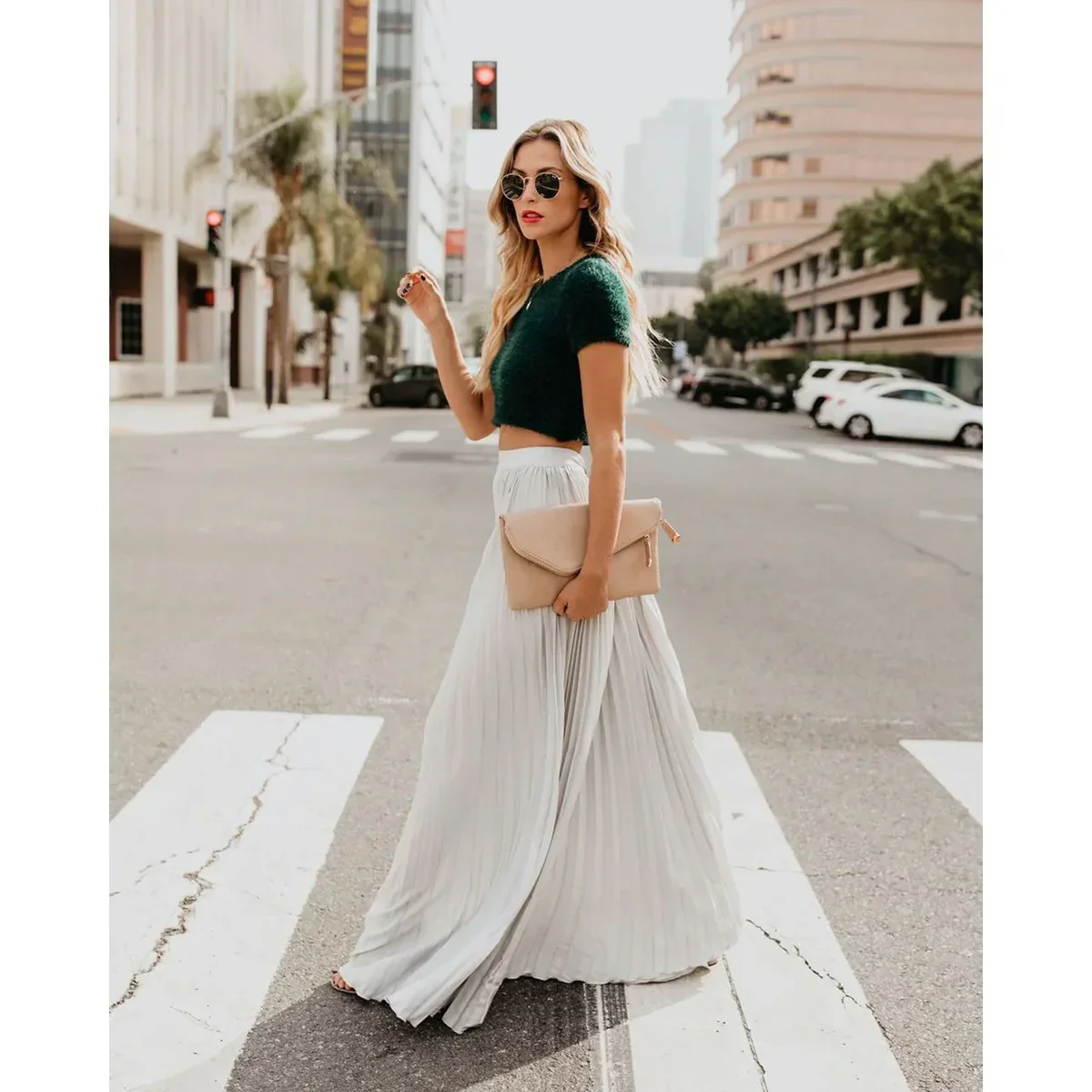 LYRISA™ PLEATED MAXI SKIRT - Image 4
