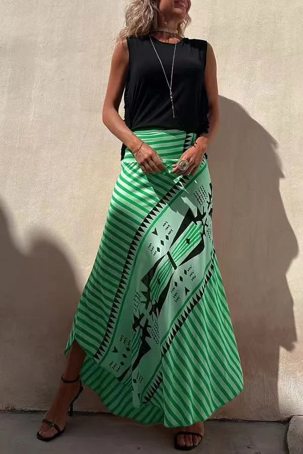 MARISEL™ TRIBAL PRINT MAXI SKIRT - Image 3