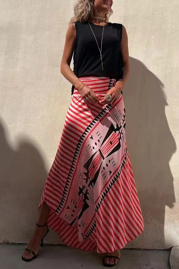 MARISEL™ TRIBAL PRINT MAXI SKIRT - Image 6