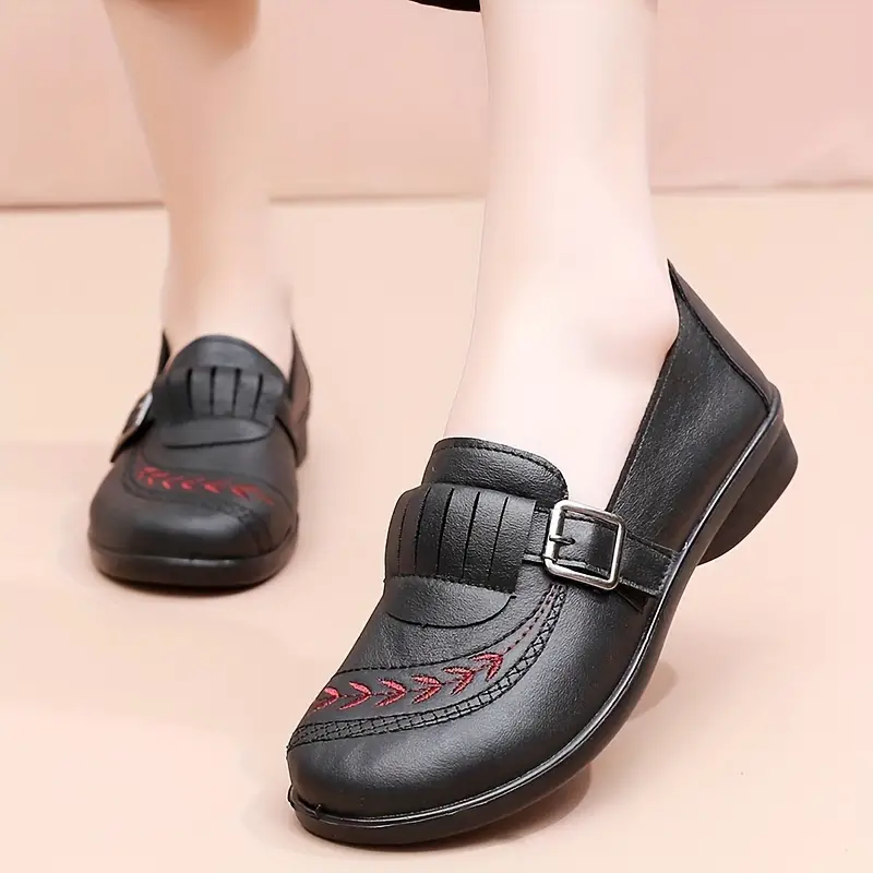 MILA™ WOMEN'S BUCKLE STRAP FLAT ORTHOPEDIC SHOES - Image 4