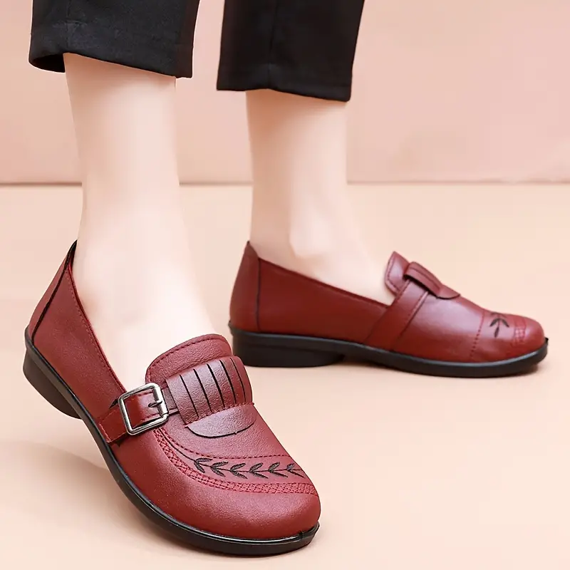 MILA™ WOMEN'S BUCKLE STRAP FLAT ORTHOPEDIC SHOES - Image 6