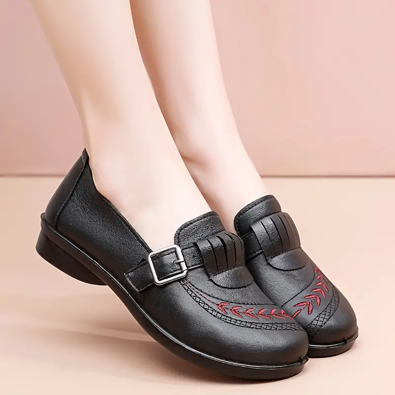 MILA™ WOMEN'S BUCKLE STRAP FLAT ORTHOPEDIC SHOES - Image 7