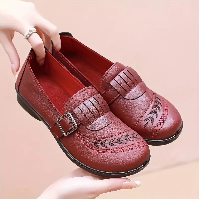 MILA™ WOMEN'S BUCKLE STRAP FLAT ORTHOPEDIC SHOES - Image 9