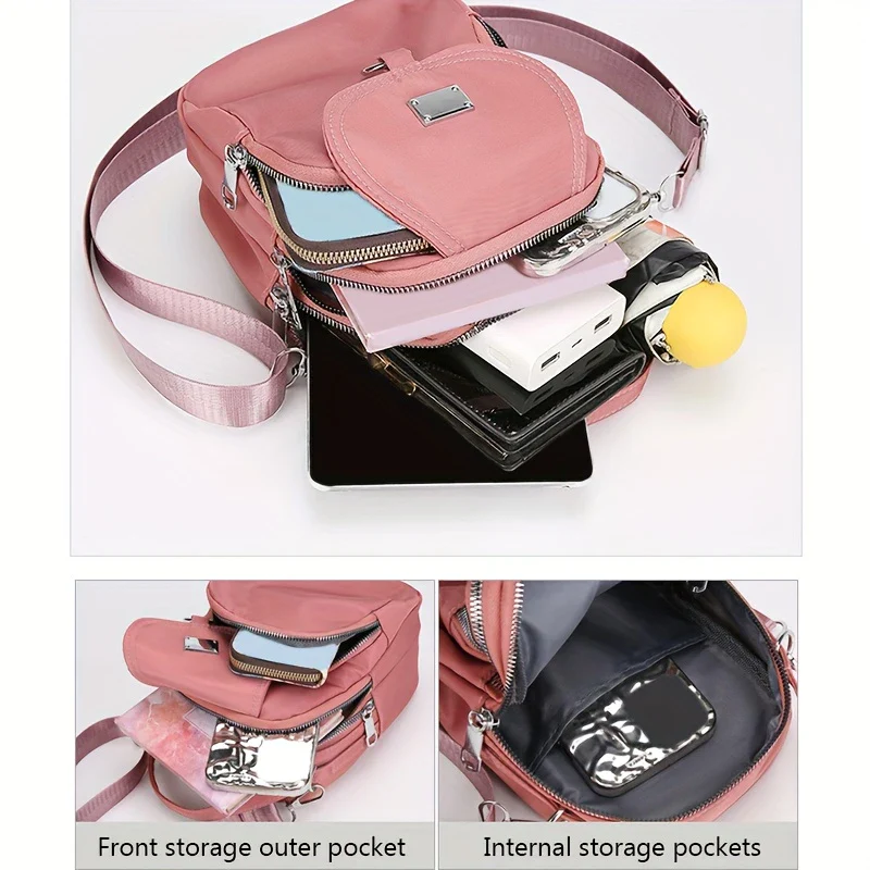 MODA CARRY™ — WOMEN’S OXFORD CLOTH MESSENGER BAG - Image 6