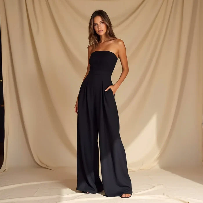 MODÉRA™ – MODERN STRAPLESS WIDE-LEG JUMPSUIT - Image 2